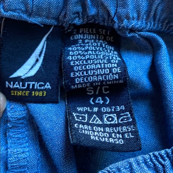 EUC Child Nautica Drawstring Blue Jean Shorts - Picture 3 of 5